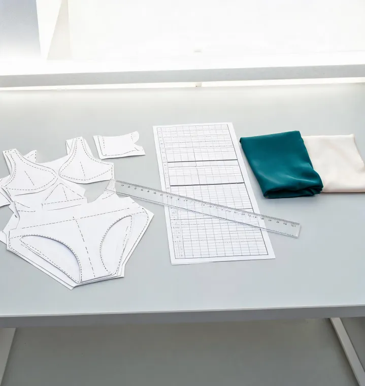 Fit review of custom swimwear pattern and size chart